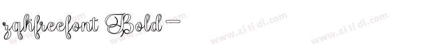 zqkfreefont Bold字体转换